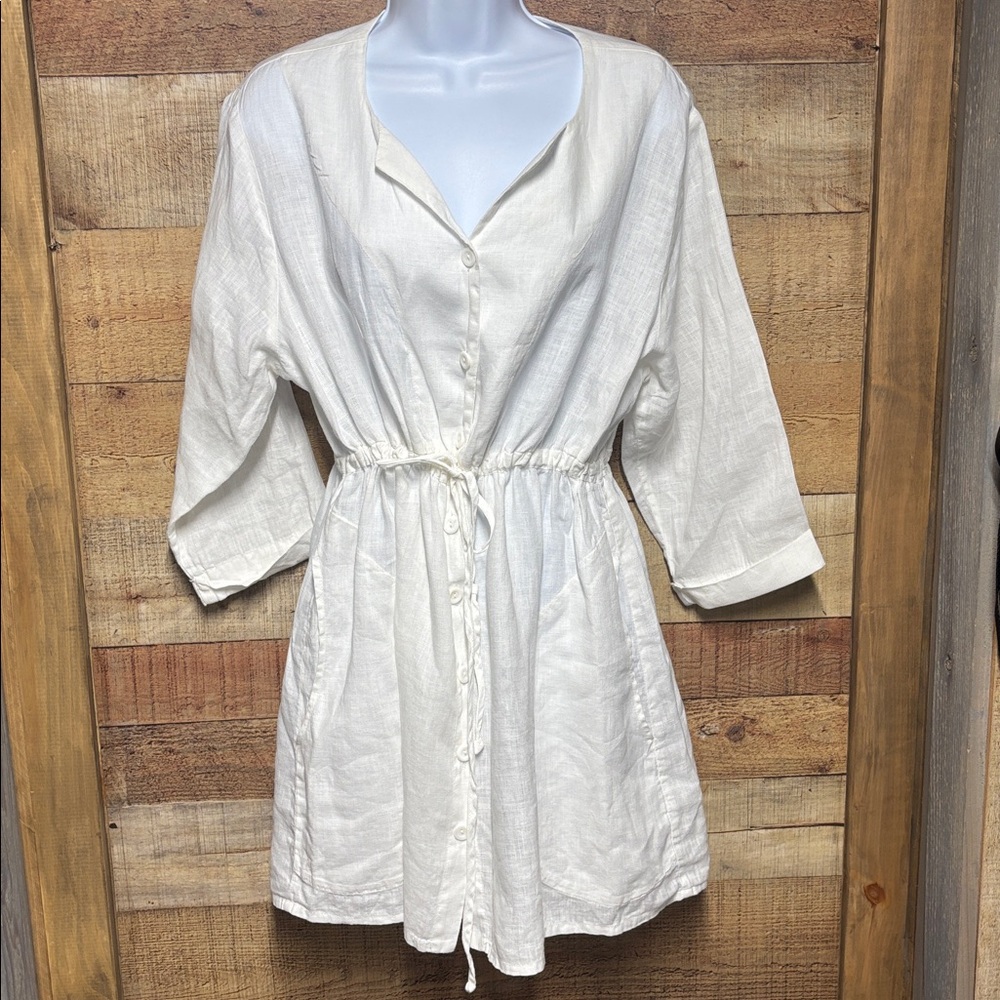 Flax Linen Button up Dress